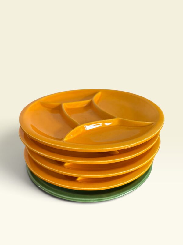 Vintage gourmetbordjes, set van 6