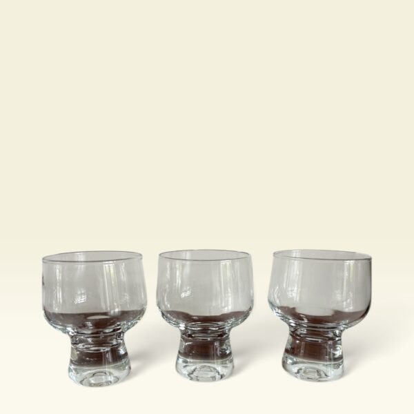 Vintage Whiskey / sherry glazen, 3 stuks