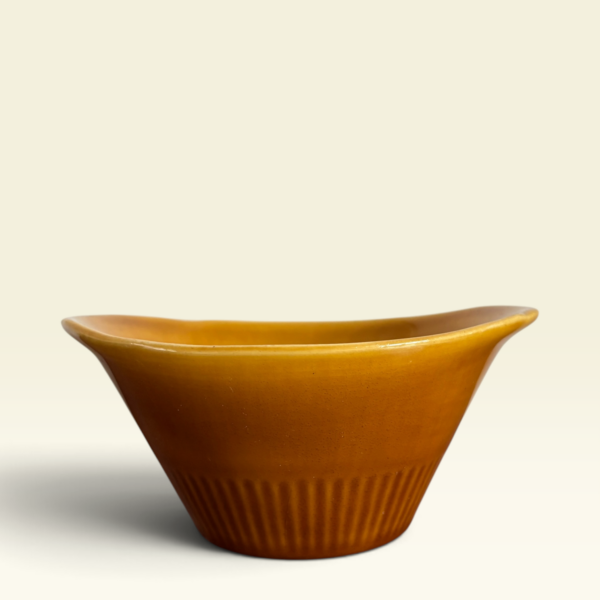 Vintage schaaltje caramel bruin